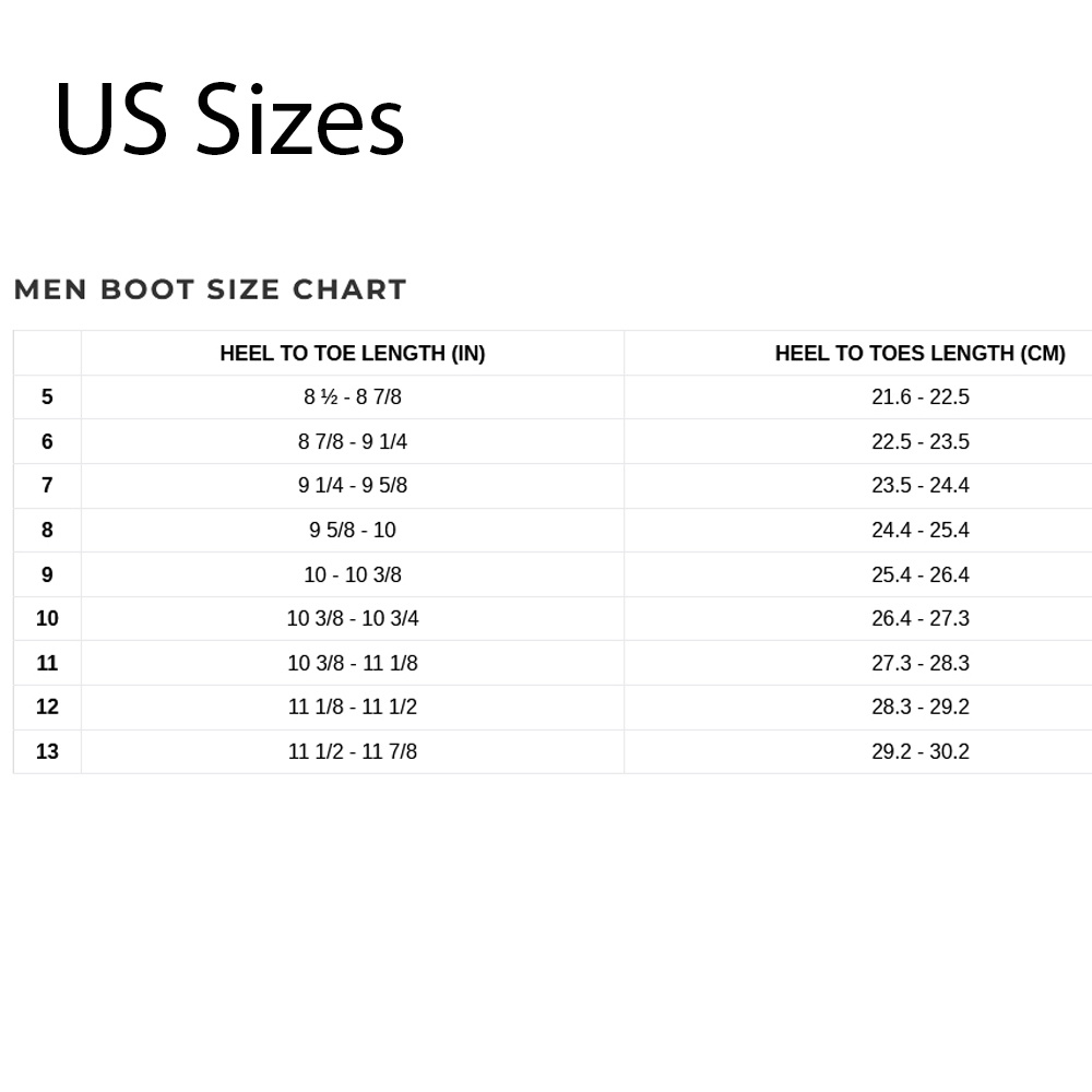 Xcel Mens Boots 22 0 Guida alle taglie
